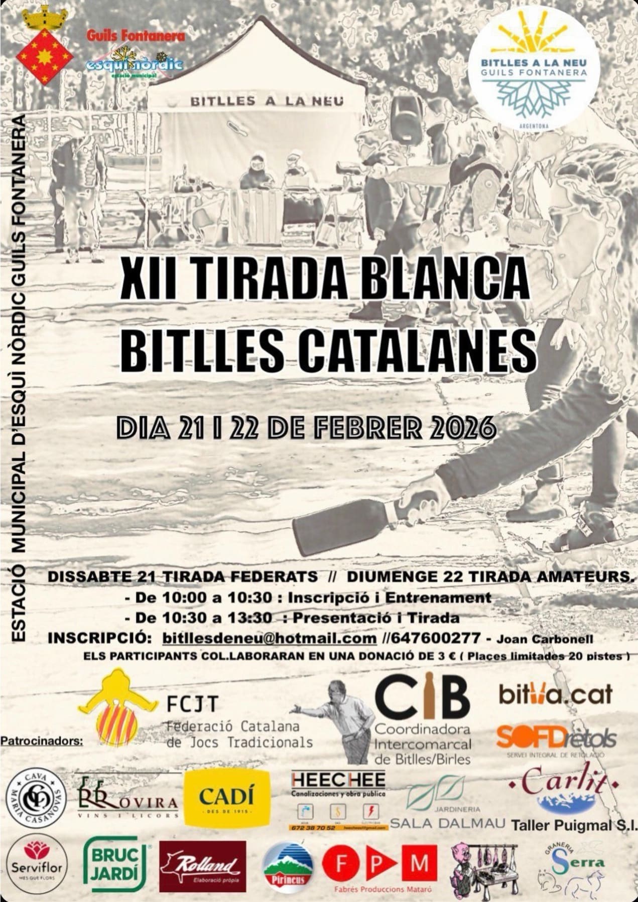 XII Tirada blanca de bitlles catalanes