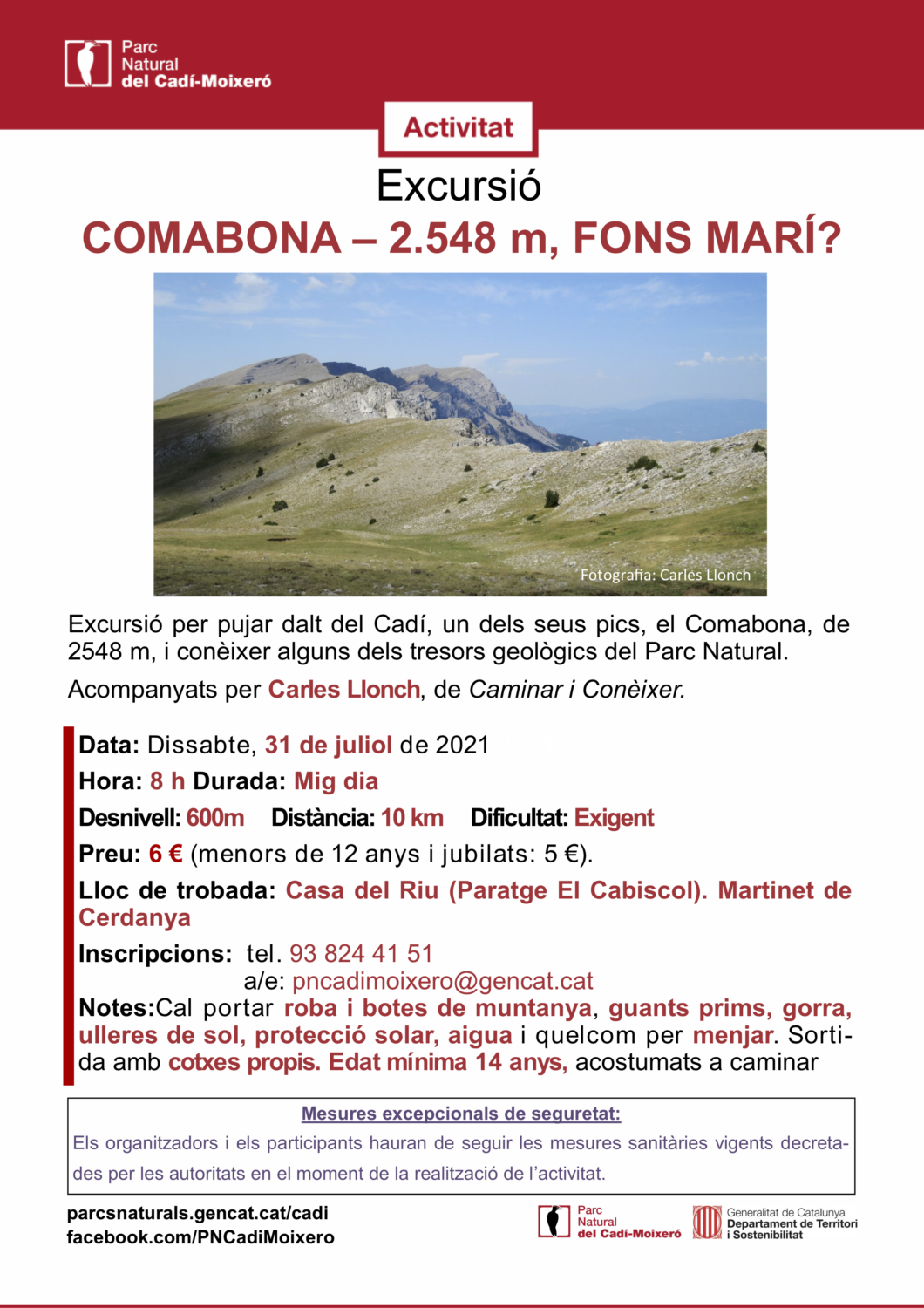 Comabona - 2548m, fons marí?