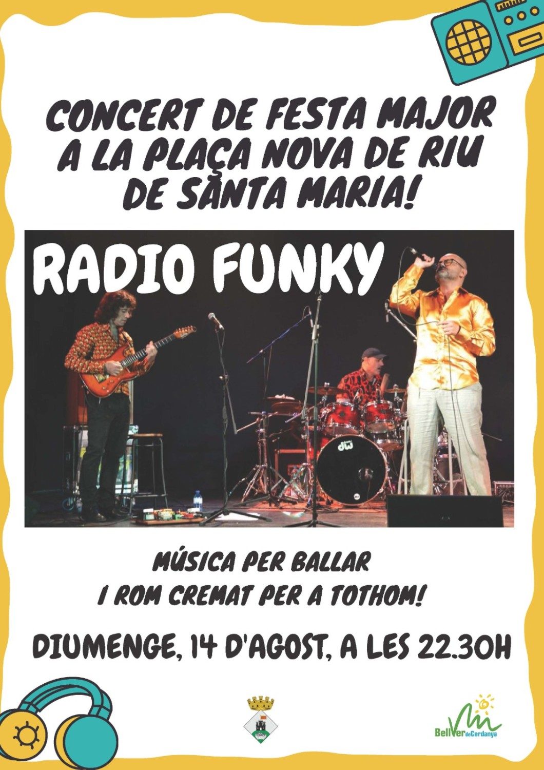 Concert Radio Funky a Riu de Santa Maria.