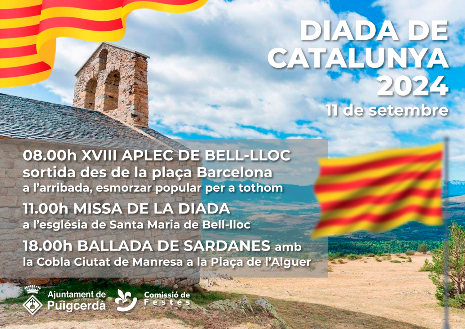 Diada de Catalunya a Puigcerdà.