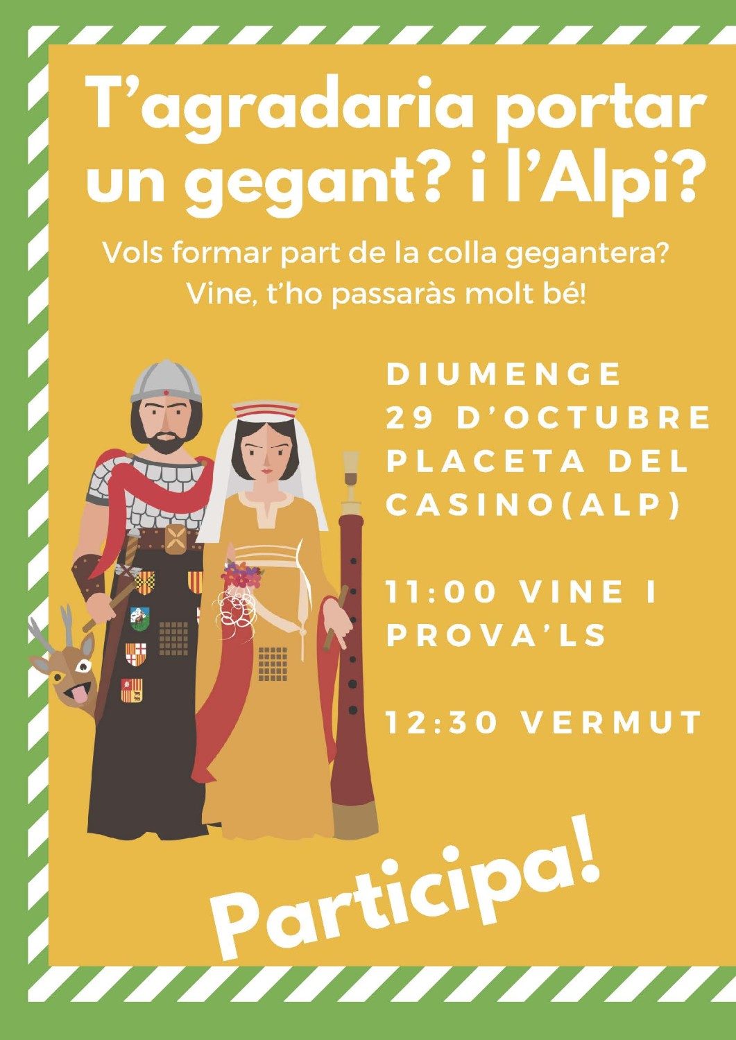 T'agradaria portar un gegant? i l'Alpi?