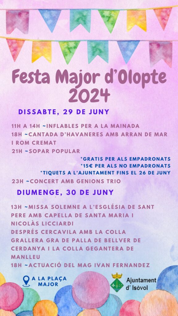 Festa Major d'Olopte 2024