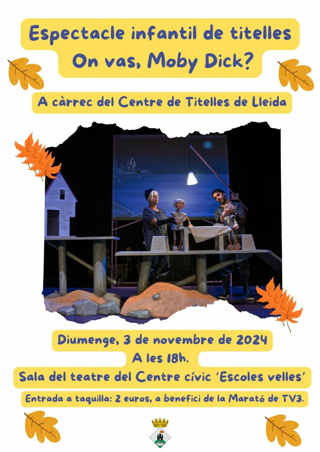 Espectacle infantil de titelles On vas, Moby Dick?