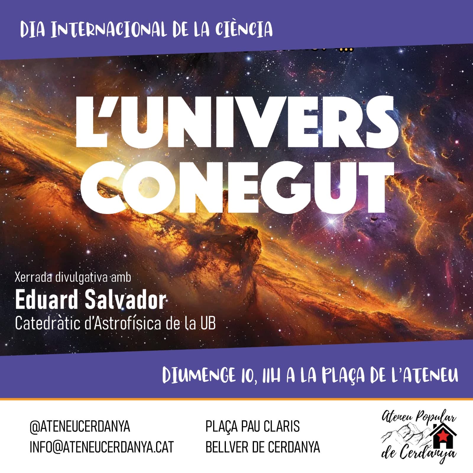 Xerrada divulgativa "L'Univers conegut"