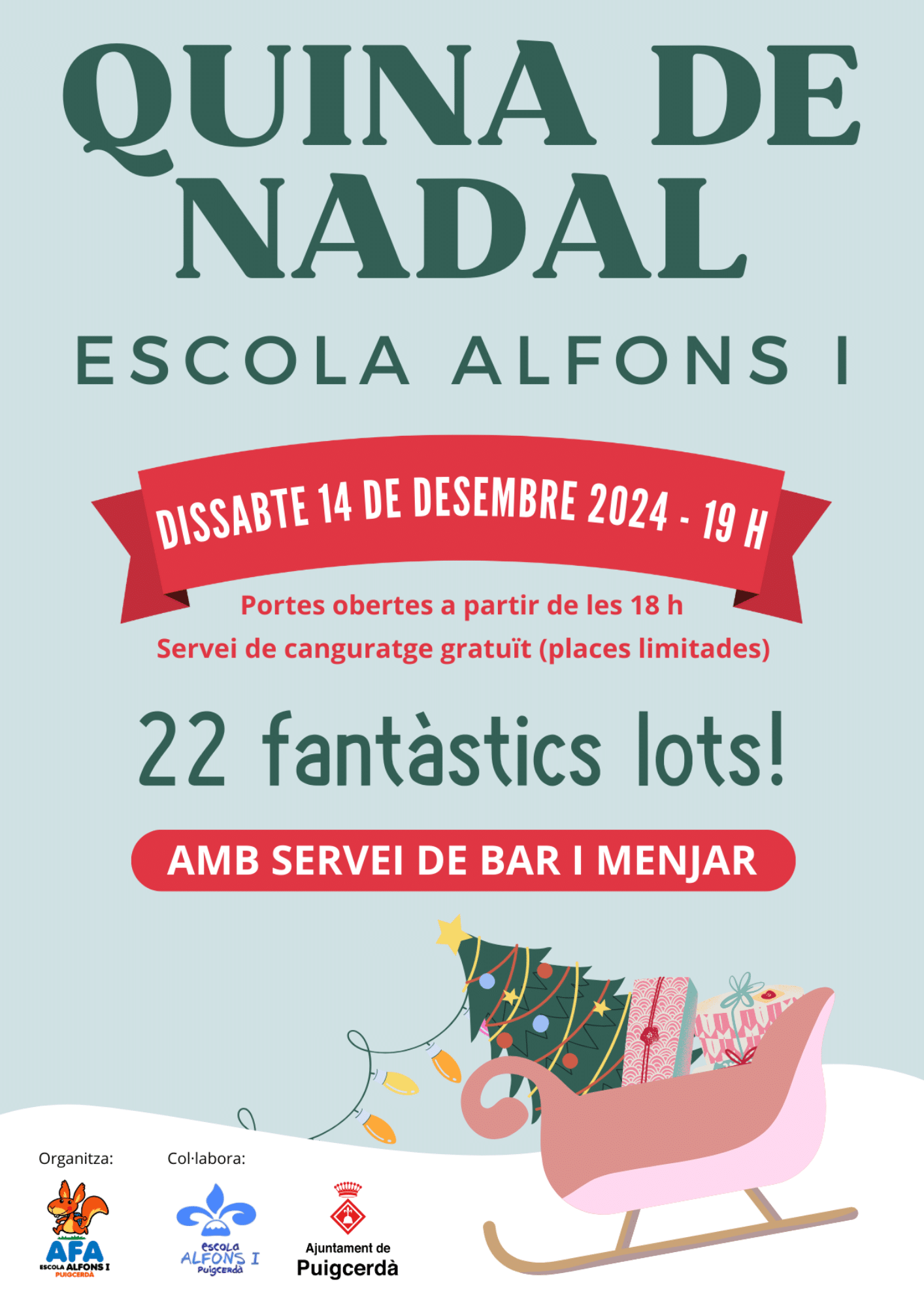 Quina de Nadal de l'escola Alfons I