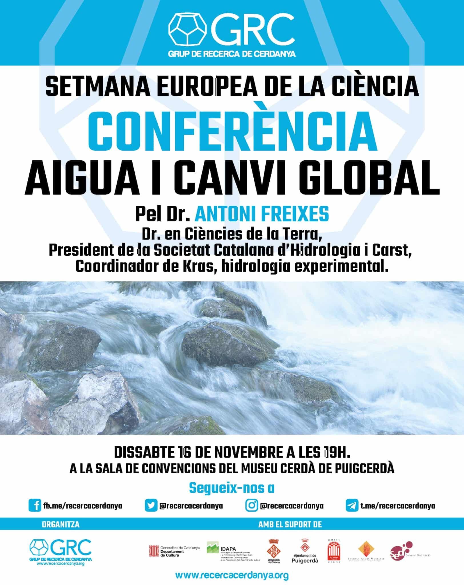 Conferència: "Aigua i canvi global"