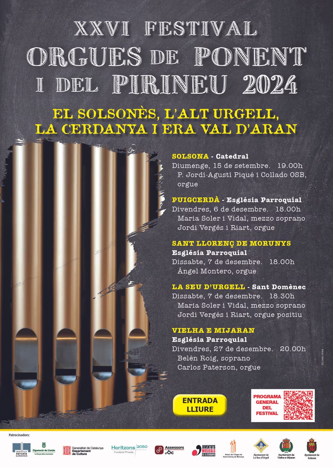 XXVI Festival Orgues de Ponent i del Pirineu 2024