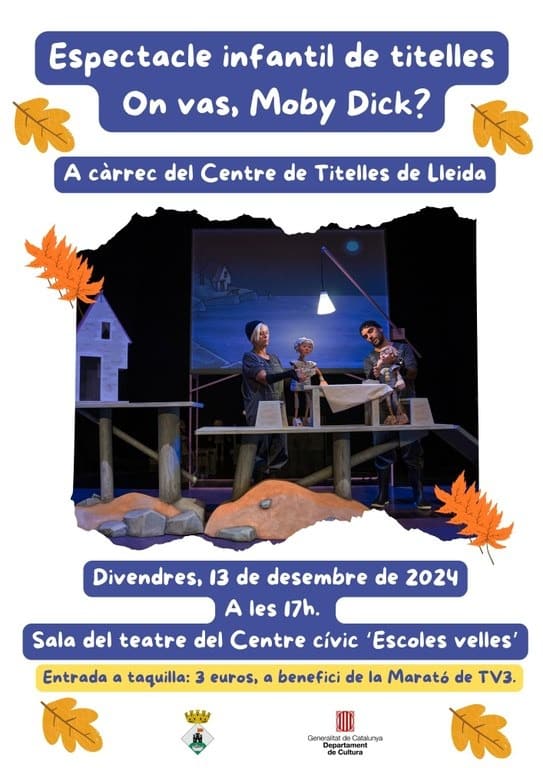 Espectacle infantil de titelles On vas, Moby Dick?