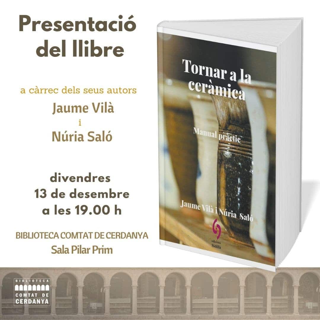 Presentació del llibre "Tornar a la ceràmica: Manual pràctic"