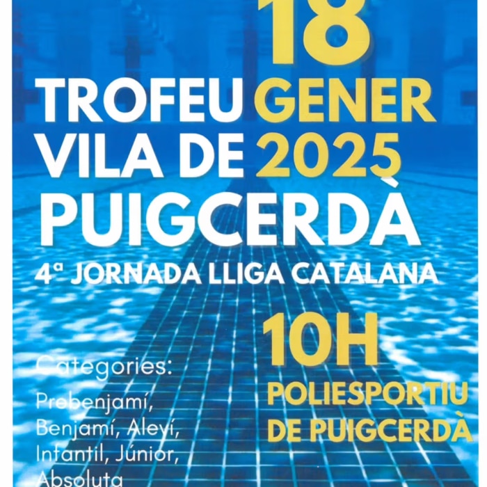 Trofeu de Natació Vila de Puigcerdà, 4ª Jornada Lliga Catalana