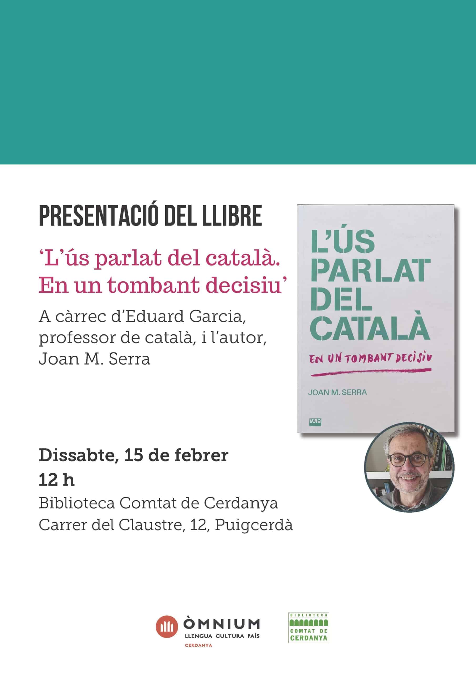 presentació del llibre: L'ús parlat del català. En un tombant decisiu