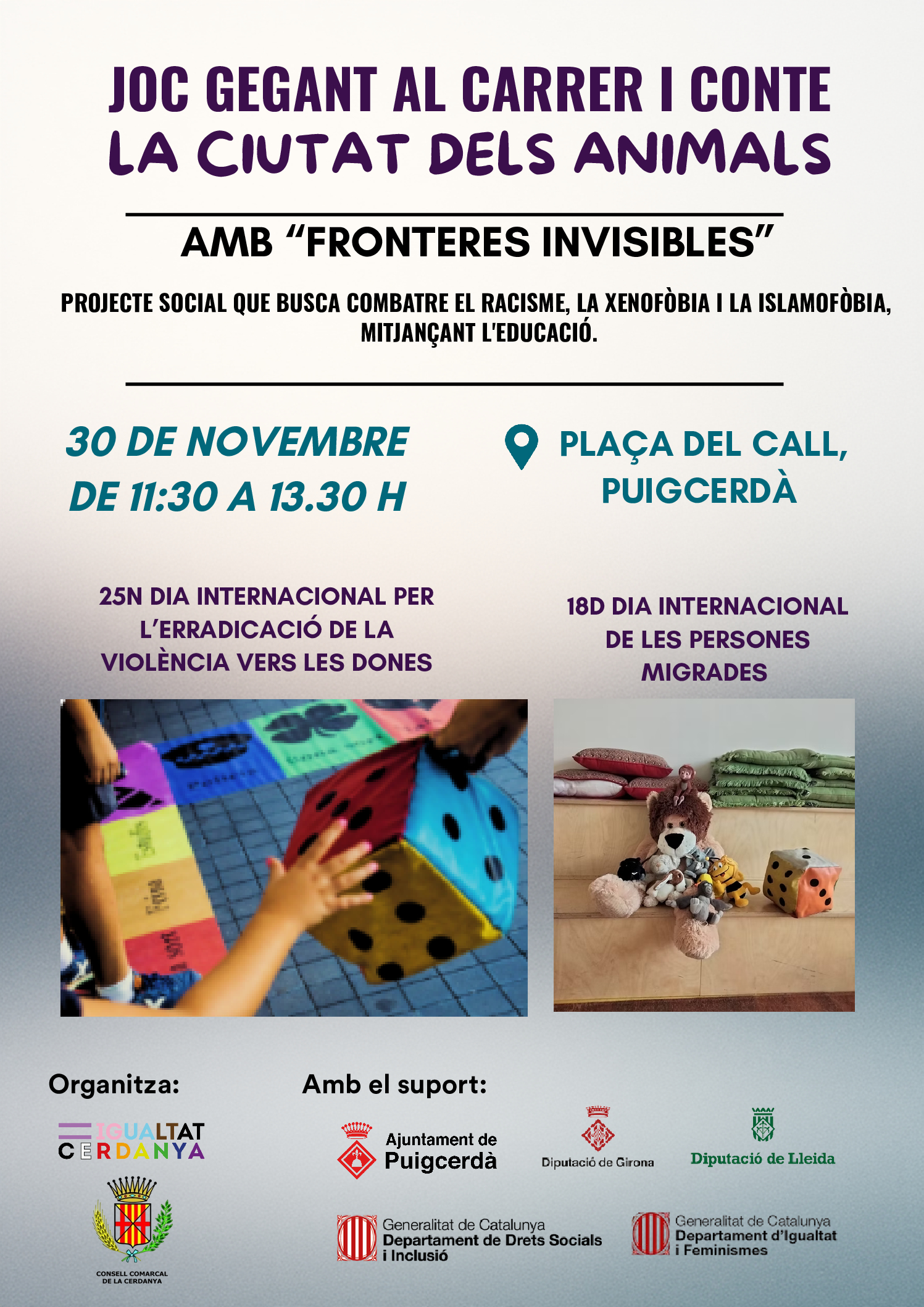 Cartell Joc al Carrer Fronteres Invisibles