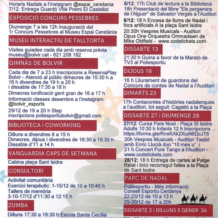 Inauguració del 1r Concurs de Pessebres