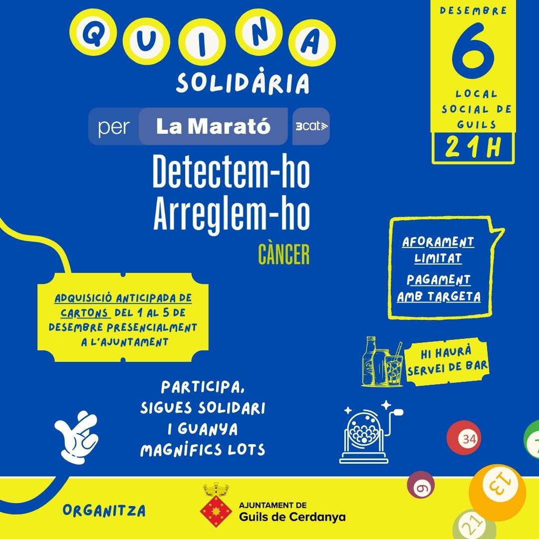 Quina solidària per La Marató 3cat