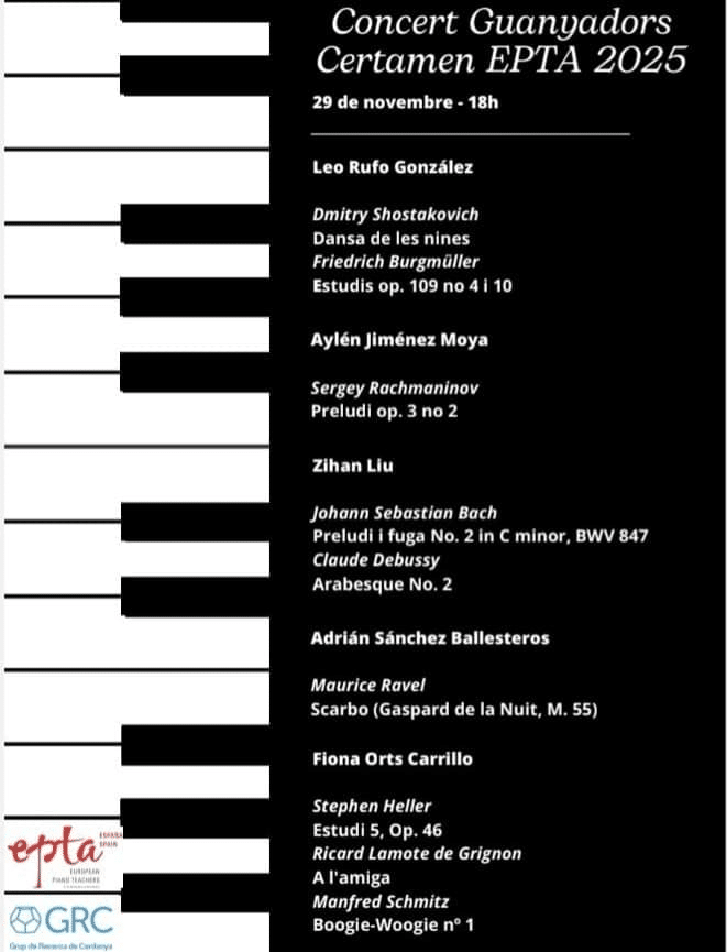 Concert guanyadors certamen EPTA 2025