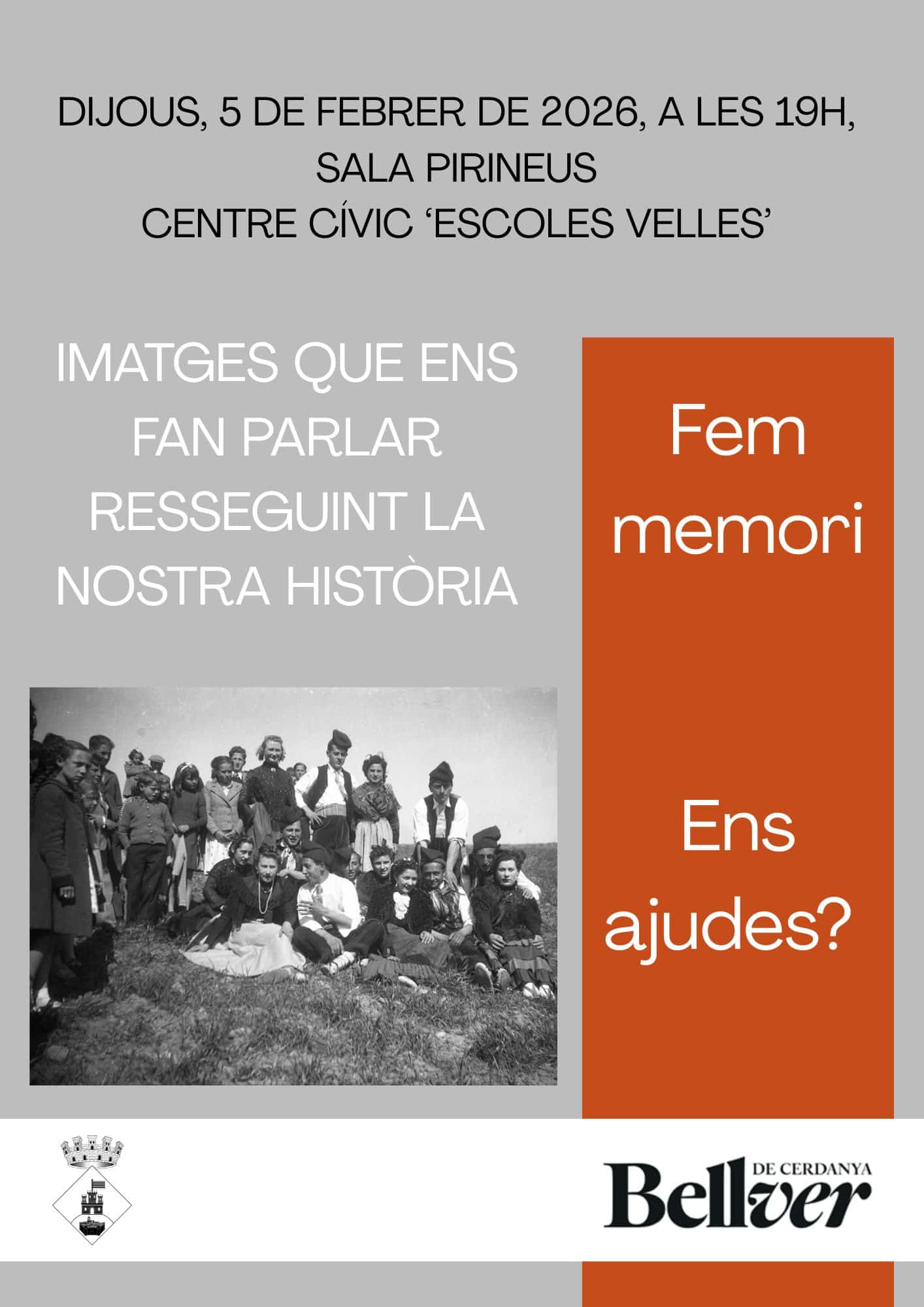 Imatges que ens fan parlar, resseguint la nostra història