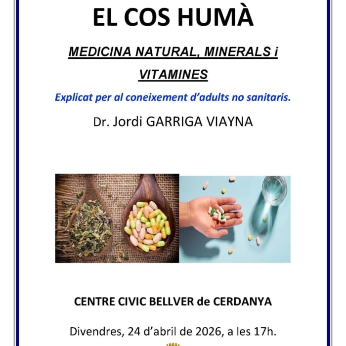 Xerrada divulgativa del doctor Jordi Garriga Viayna