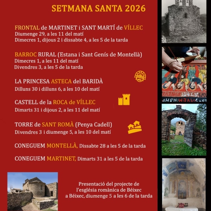 Visita guiada alfrontal de Martinet i Sant Martí de Víllec