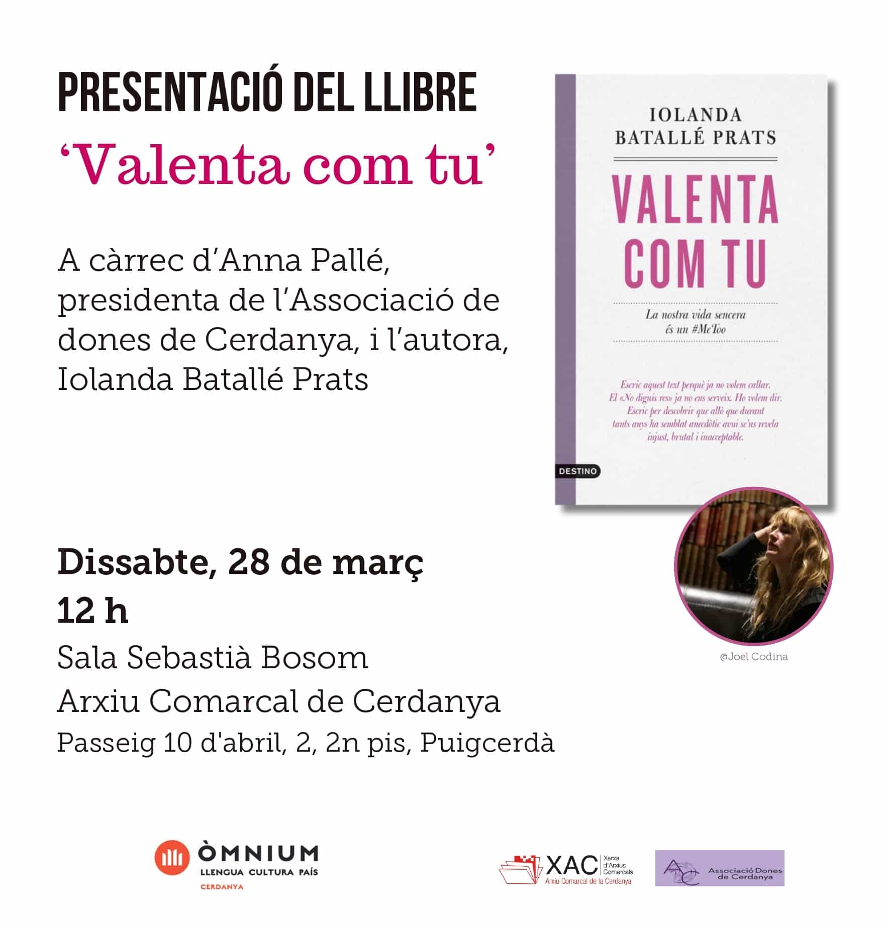Presentació del llibre Valenta com tu de Iolanda Batallé