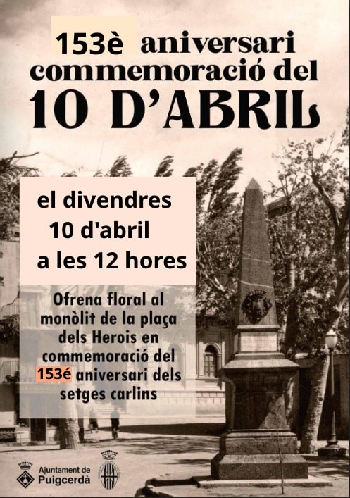 153è Aniversari de commemoració del 10 d'abril