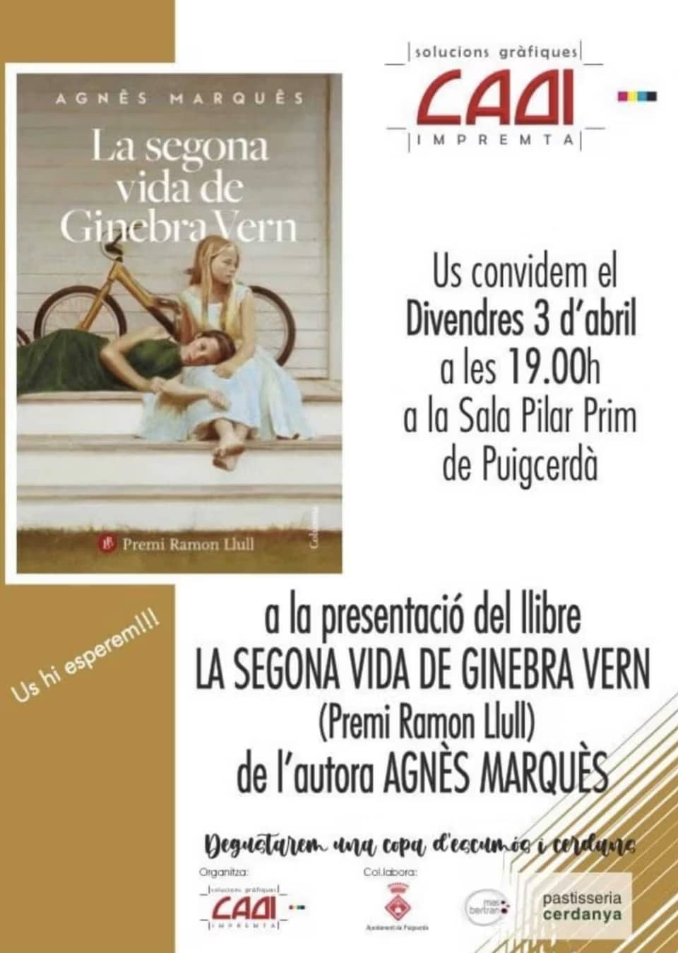 Presentació del llibre "La segona vida de Ginebra Vern" d'Agnès Marquès